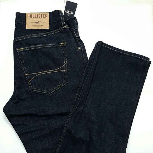 ⤵⤵Hollister Classic Straight Men's Jean Navy - Picture 4 of 4